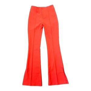 NWT Londlynn high waisted flare split hem pants  size small in color Poppy